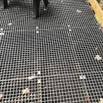 Disclaimer: Please note that the specific products showcased in these images are not manufactured or owned by Direct Metals® but represent the potential applications of similar products we supply. A fiberglass grating platform at a park, similar to products from Direct Metals®, the best place to buy fiberglass grating.